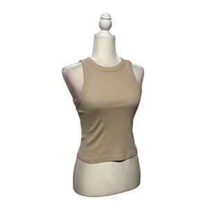 Old Navy Beige Ribbed Tank Top